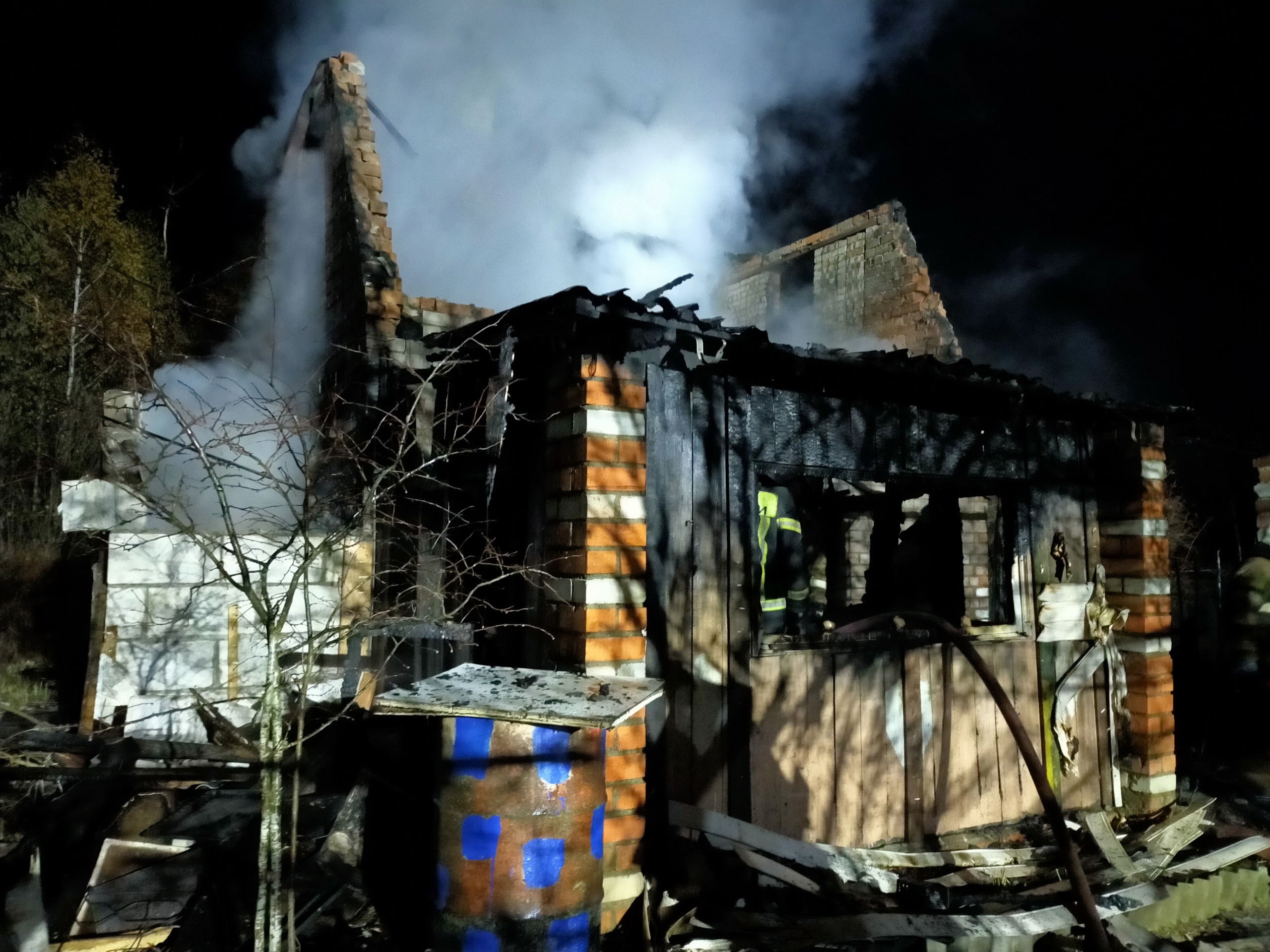 В Смоленске в частном доме произошел пожар