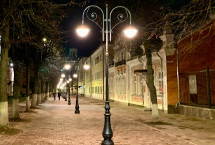 На центральной пешеходной улице Смоленска завершили установку фонарей
