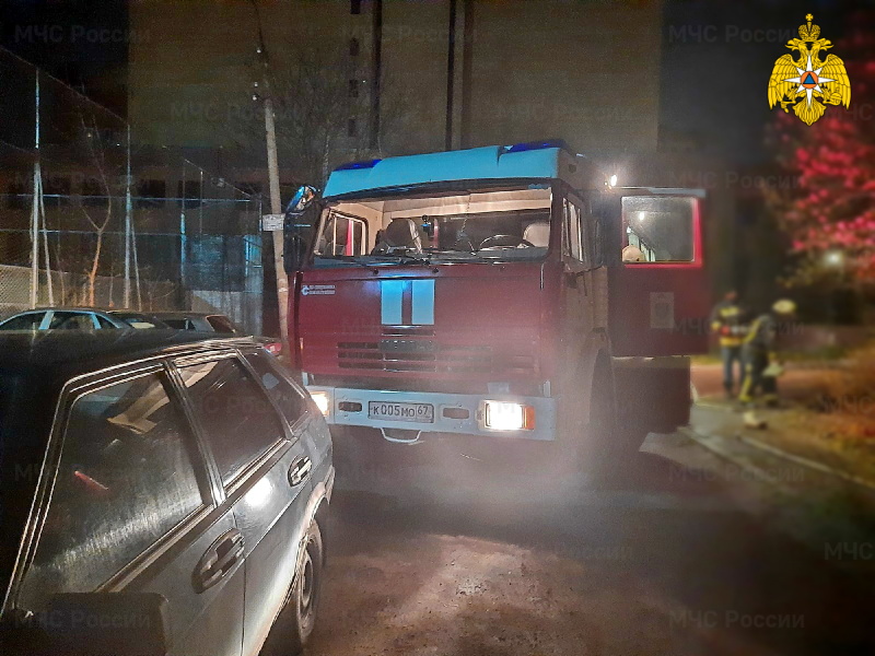 Ночью в Смоленске огнеборцы спасли 10 человек