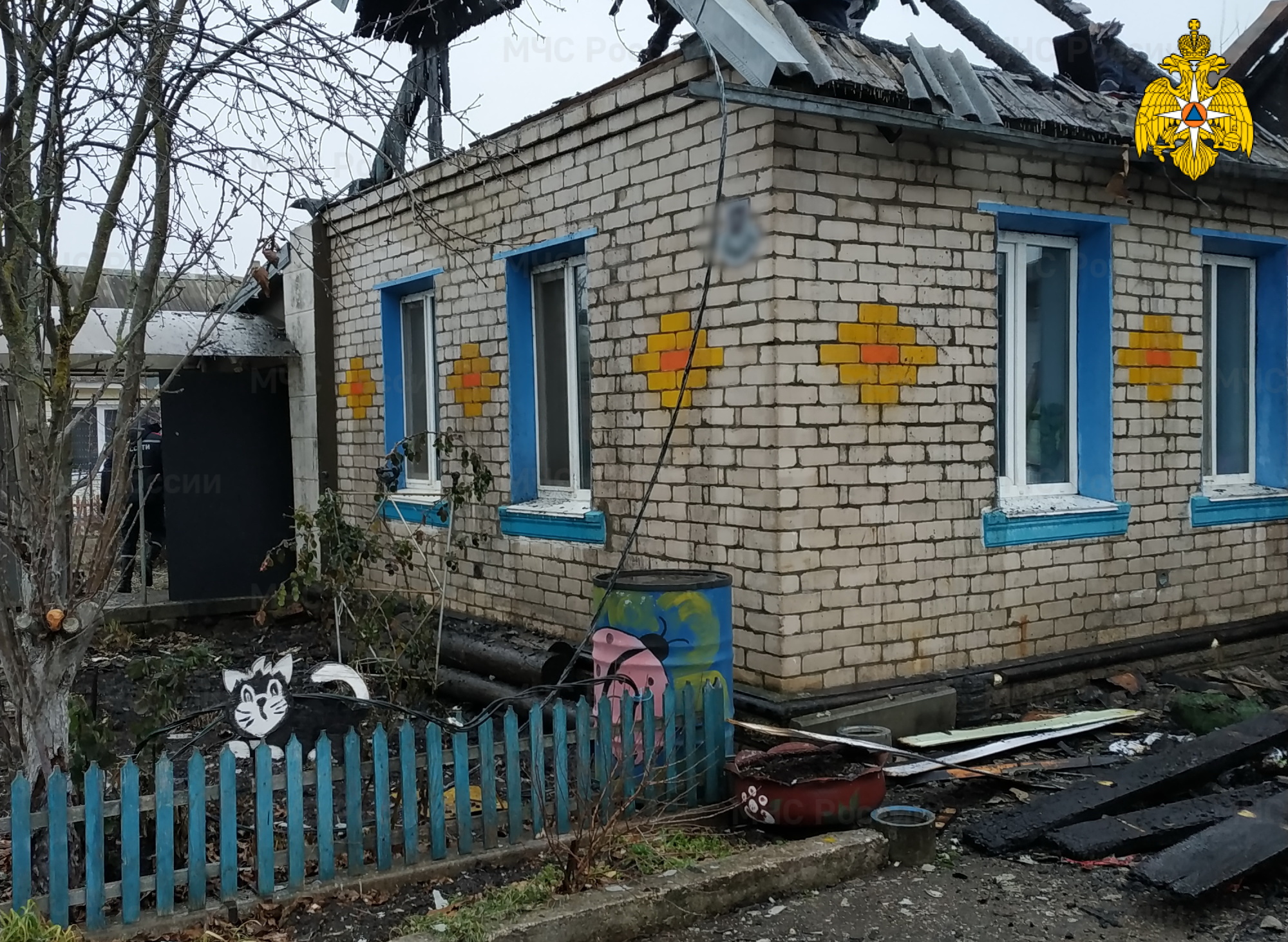 В Рудне на улице Горького случился пожар в частном доме