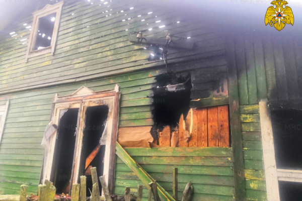 Стали известны подробности пожара в Смоленском районе в селе Каспля-1