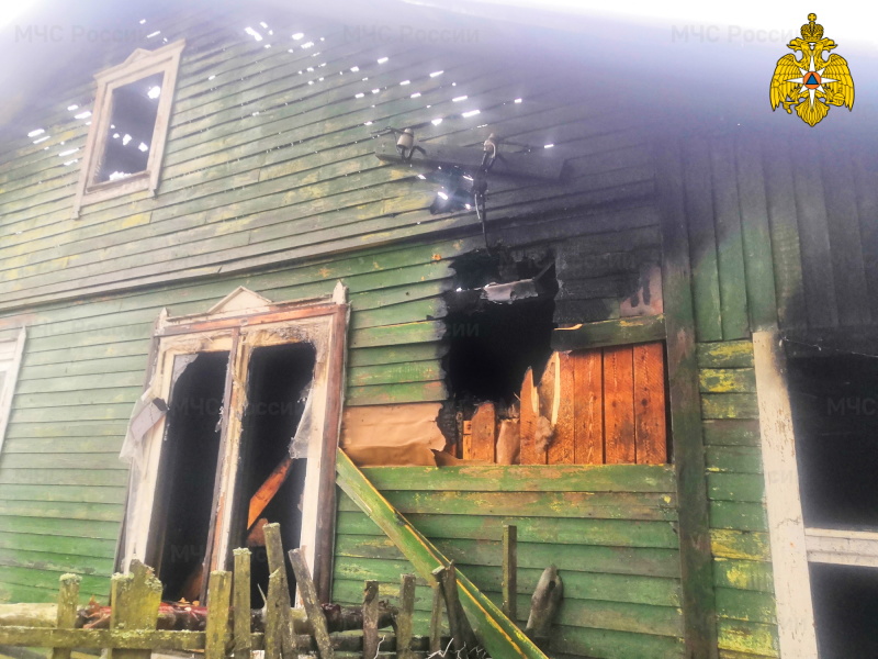 Стали известны подробности пожара в Смоленском районе в селе Каспля-1