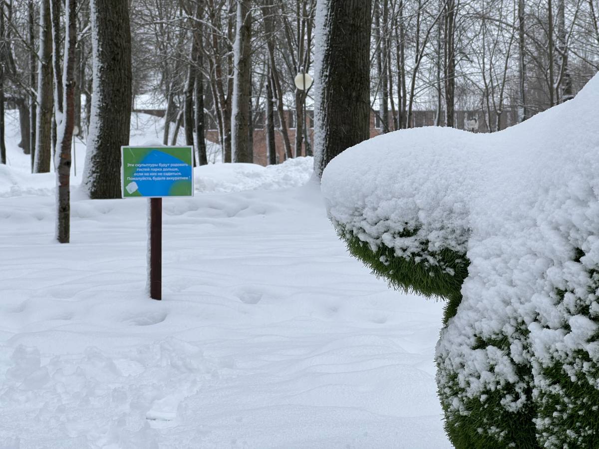 В Смоленске в Лопатинском саду заменили «угрожающие» надписи у топиарий