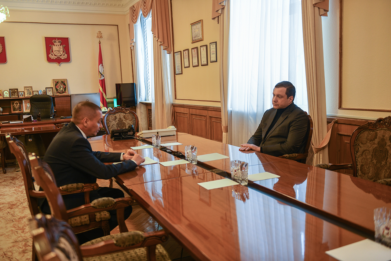 Губернатор Алексей Островский провел рабочую встречу с главой города Смоленска 