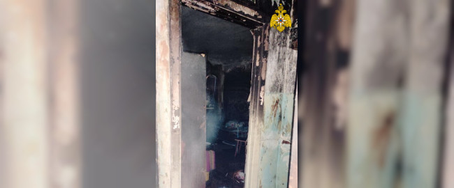 В Демидове горела квартира в двухэтажном доме