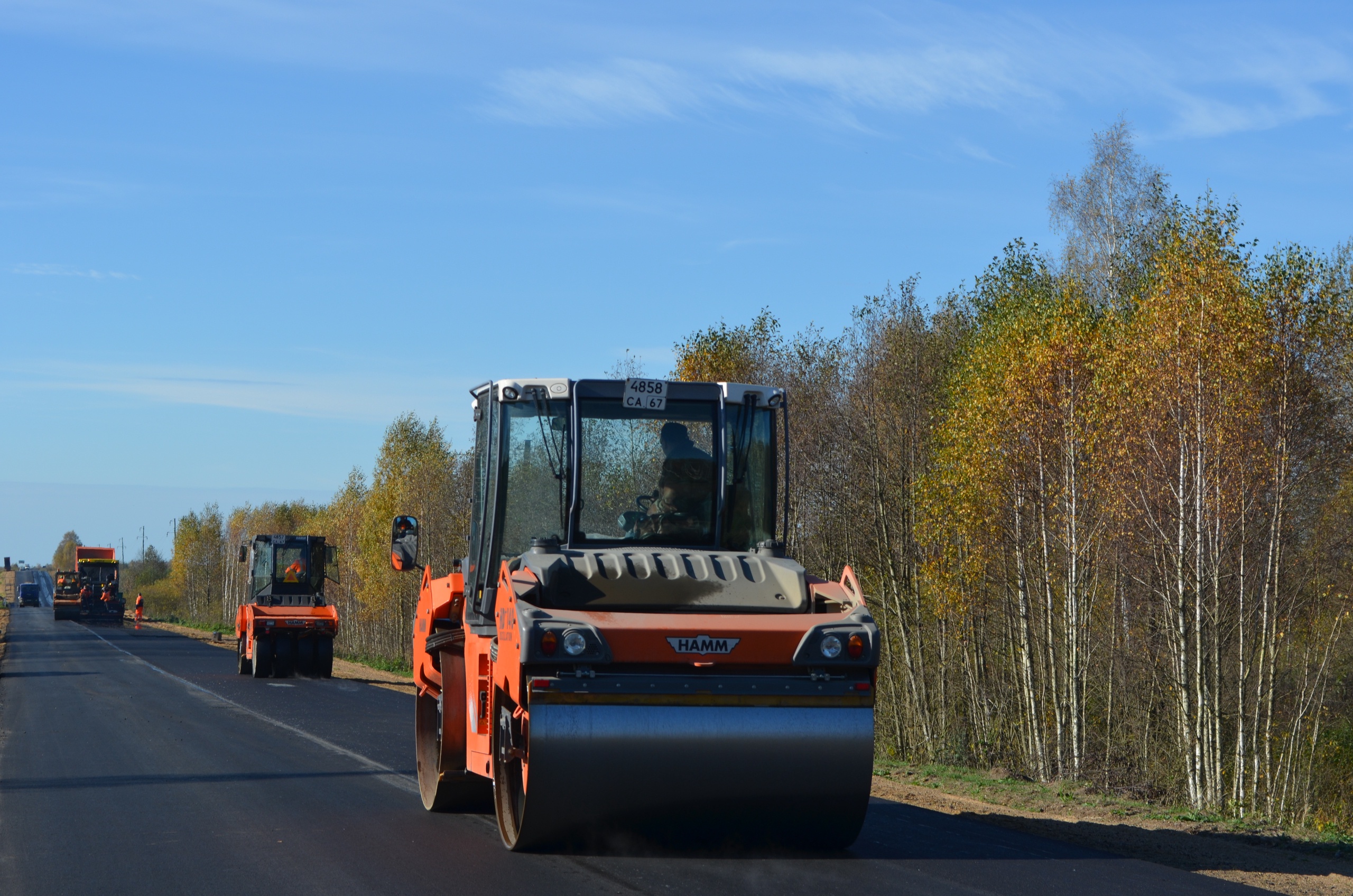 21 км дороги отремонтируют в Духовщинском районе по нацпроекту
