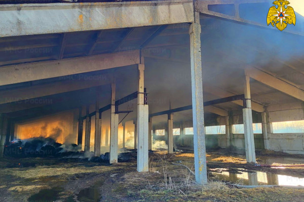 130 рулонов сена сгорело в Кардымовском районе 