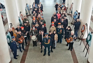 На железнодорожном вокзале Смоленска прошла патриотическая акция