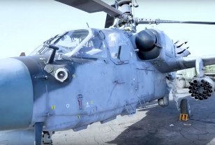 Экипажи ударных вертолетов Ка-52 уничтожили колонну техники ВСУ