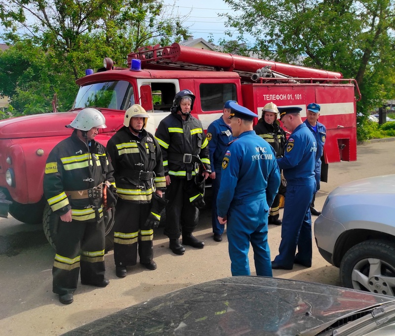 На станции Смоленск-Сортировочный провели пожарно-тактические учения