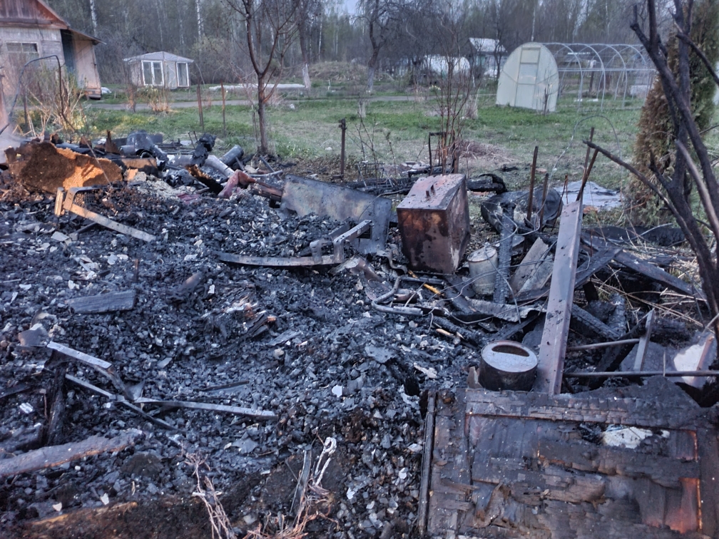 В Вяземском районе умышленно подожгли дачный домик