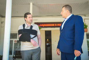 Алексей Островский с рабочим визитом посетил Рославльский район