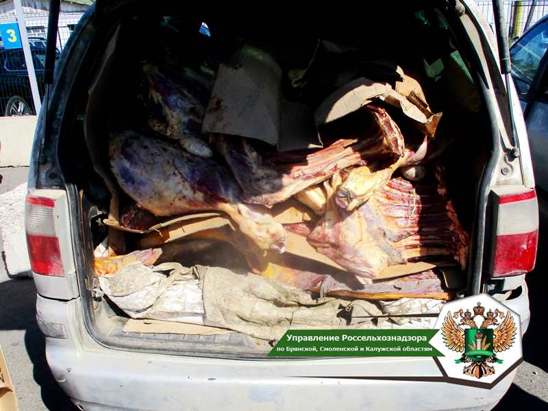 В Смоленской области пресекли нелегальный ввоз 1 800 килограммов говядины в антисанитарном состоянии