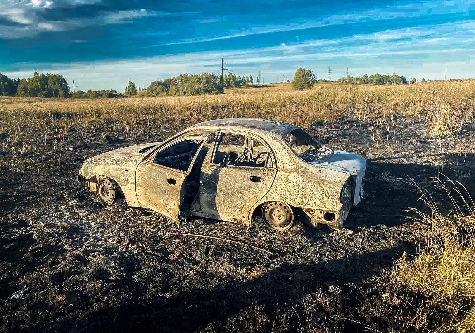 В Смоленской области на ходу загорелся «Chevrolet Lanos»