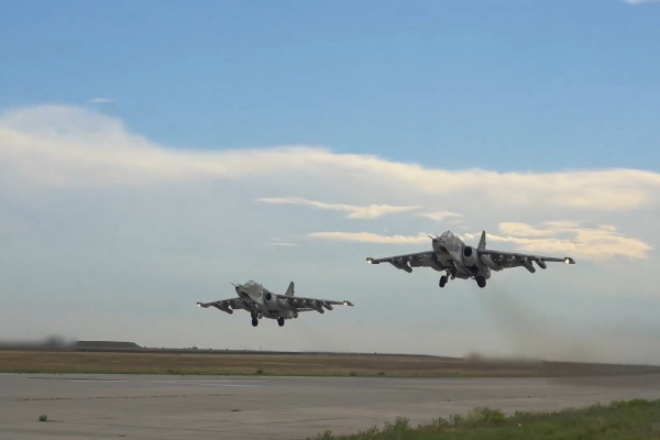 Минобороны РФ показало кадры боевой работы самолётов Су-25