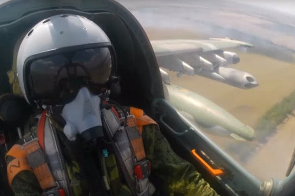 Минобороны РФ показало боевую работу штурмовиков Су-25 