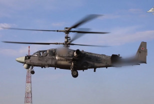 Минобороны РФ показало кадры боевой работы вертолётов Ка-52