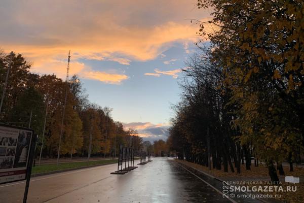 25 октября в Смоленской области местами пройдет небольшой дождь
