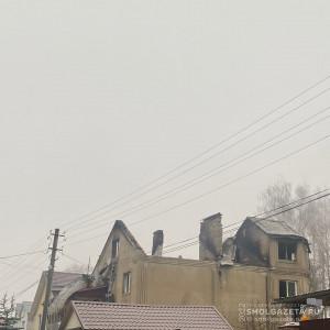 В Смоленске ночью вспыхнул пожар в частном доме