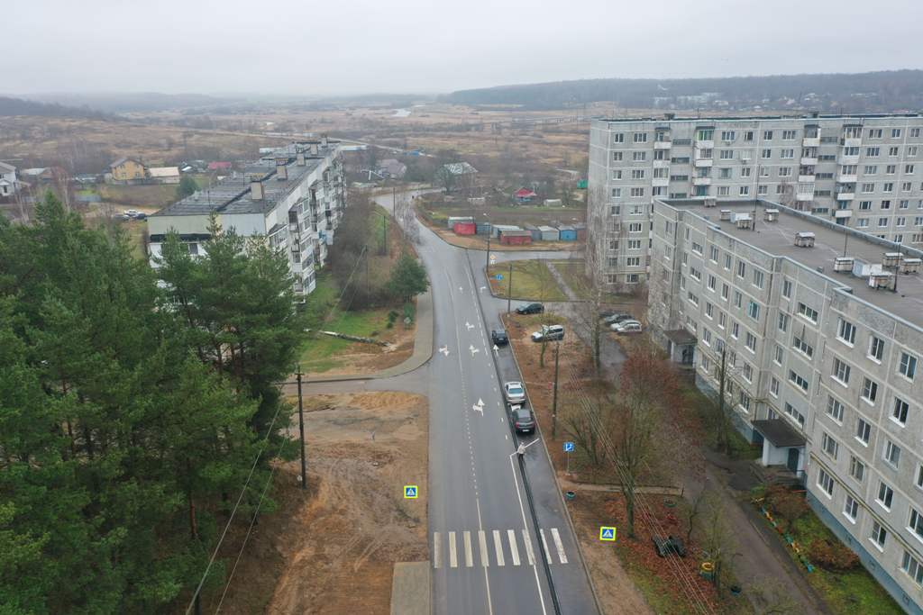 В Дорогобуже завершают капитальный ремонт улицы Мира