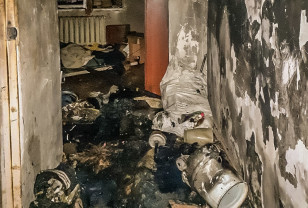 В Гагарине пожарные спасли хозяина загоревшейся квартиры