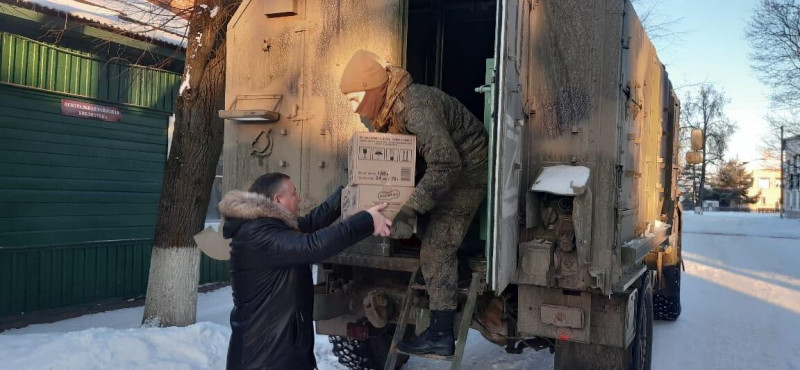 Из Починковского района Смоленской области отправлена очередная партия гуманитарной помощи в зону СВО