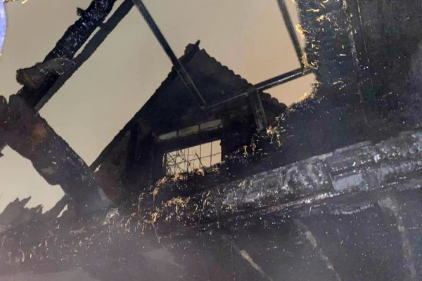 В Смоленском районе горел двухэтажный дачный дом
