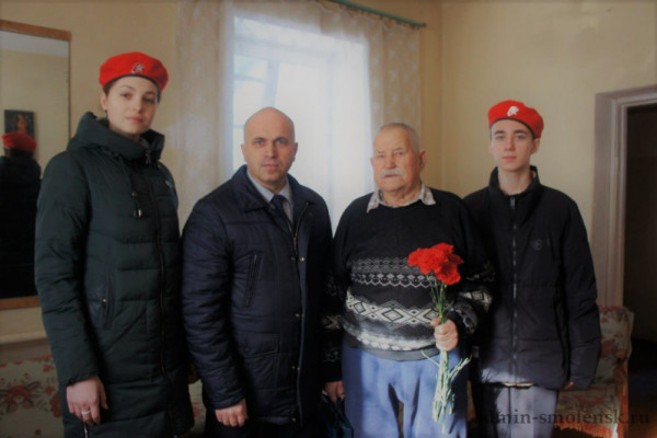 Ветеран Великой Отечественной войны Иван Иванович Вакунов из Краснинского района отметил 97-летие