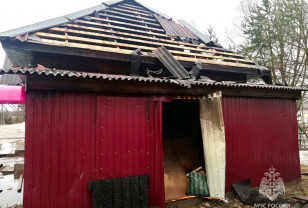 В Гагаринском районе Смоленской области пожарные спасли продуктовый магазин