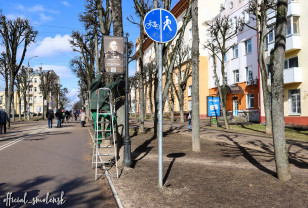 На улице Октябрьской Революции установили новые таблички с портретами знаменитых смолян