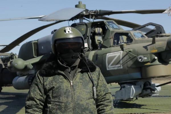 В Минобороны показали кадры боевой работы Ми-28 в зоне СВО