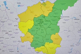 В Смоленской области до 1 июня действует «жёлтый» уровень погодной опасности