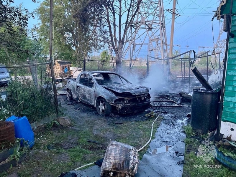 В ночном пожаре в Вязьме сгорел автомобиль «Опель»