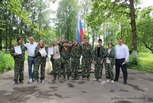 Новодугинские школьники приняли участие в военно-исторических сборах «Бородино –2023»