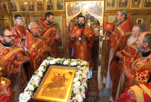 Митрополит Исидор провёл Божественную литургию в Борисоглебском храме на Смядыни