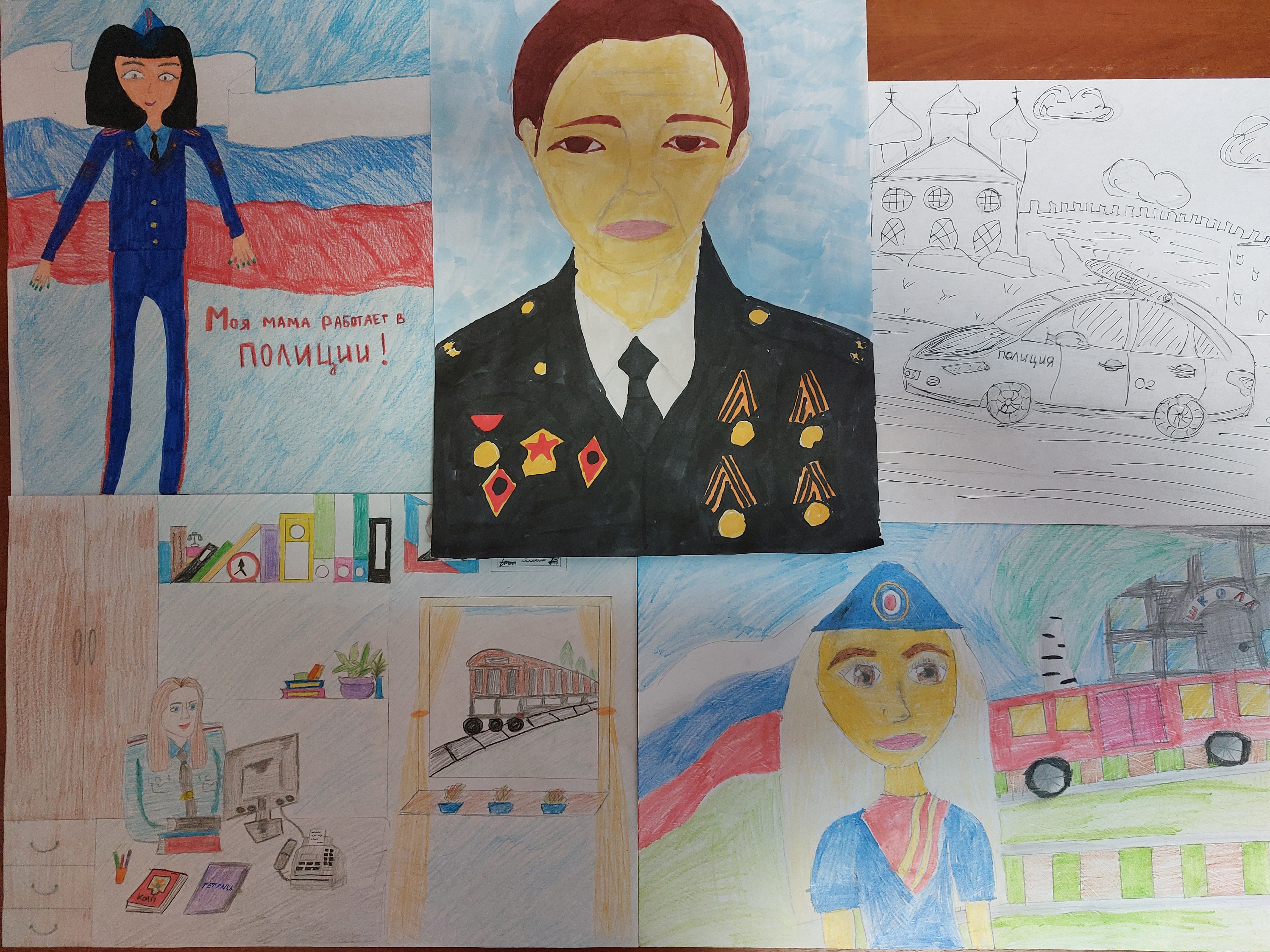 В Смоленске дети транспортных полицейских отразили работу своих родителей в рисунках
