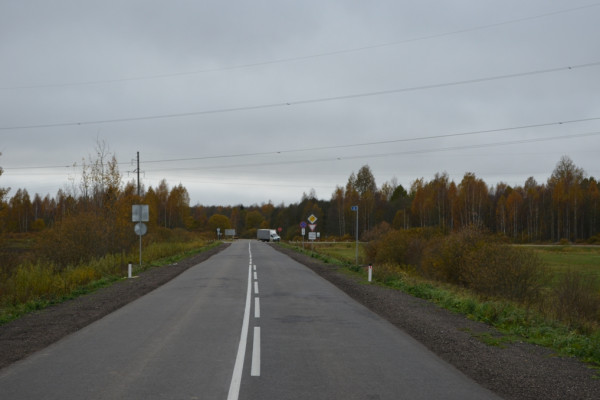 В Смоленской области завершили ремонт автомобильной дороги Демидов – Рудня