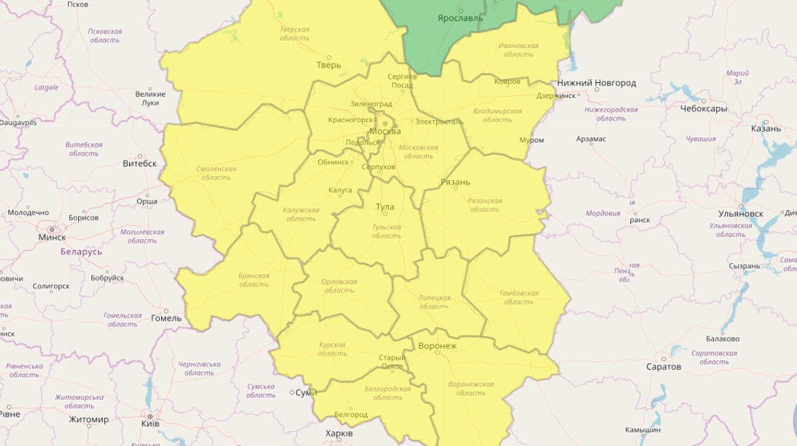 В Смоленской области ввели «жёлтый» уровень опасности из-за гололедицы