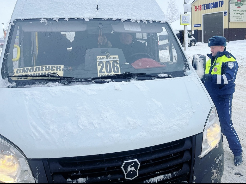 В Починке дорожная полиция провела акцию «Безопасный автобус»