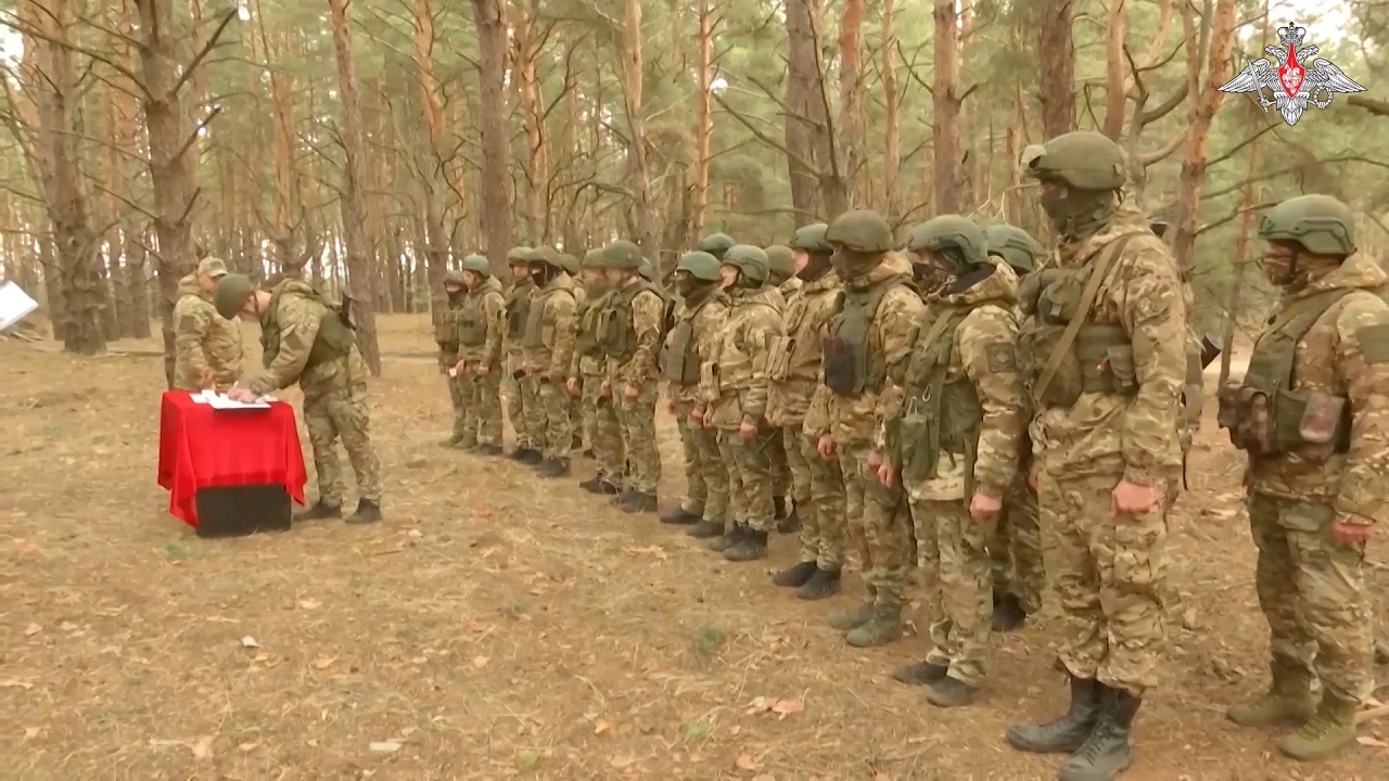 В зоне СВО российским военнослужащим вручили удостоверения ветерана боевых действий