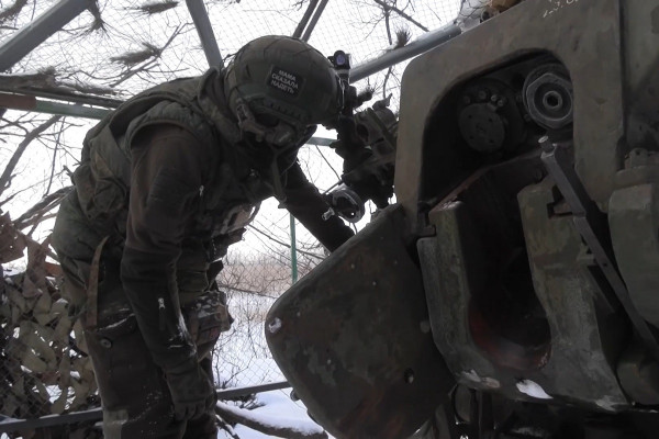 Кадры боевой работы российских артиллеристов в зоне СВО