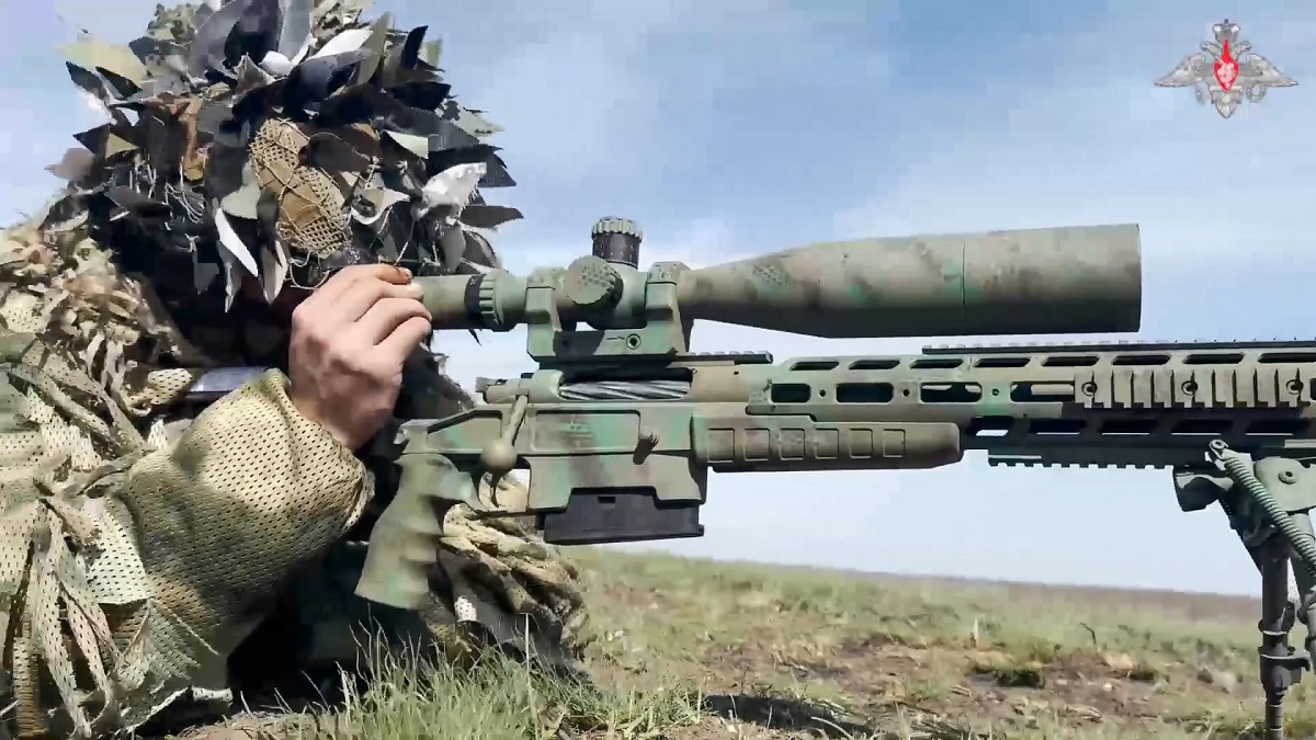 Российский военнослужащий сбил дрон ВСУ из снайперской винтовки