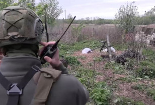 Кадры боевой работы российских миномётчиков в зоне СВО