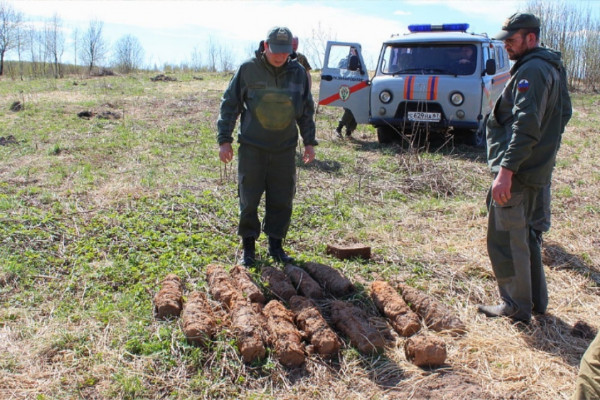 В Смоленской области обнаружены массовые залежи взрывоопасных предметов