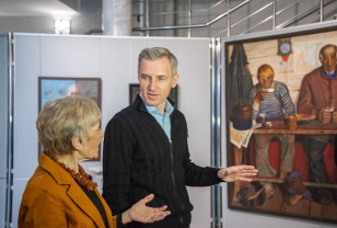 Василий Анохин посетил выставку памяти Народного художника России Вячеслава Фёдоровича Самарина