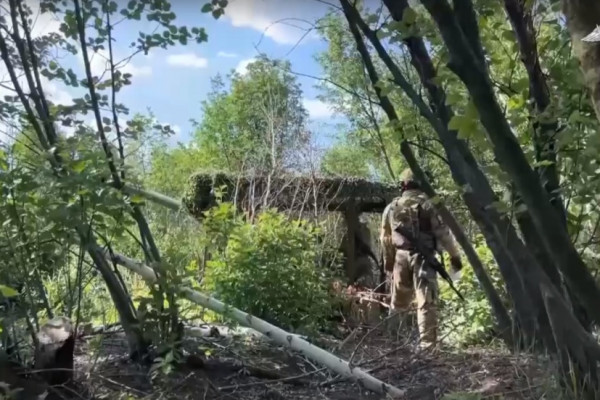 Расчеты гаубиц Д-30 уничтожили опорный пункт ВСУ с личным составом 