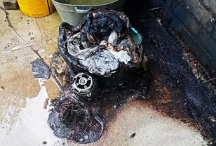 Неисправность стиральной машины привела к пожару в Смоленском районе
