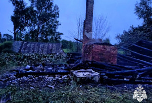Ночью в Руднянском районе при пожаре погиб 50-летний мужчина