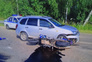 В Десногорске 27-летний мотоциклист пострадал в результате ДТП