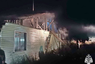 В Рославле на переулке 6-й Смоленский разгорелся пожар в частном доме